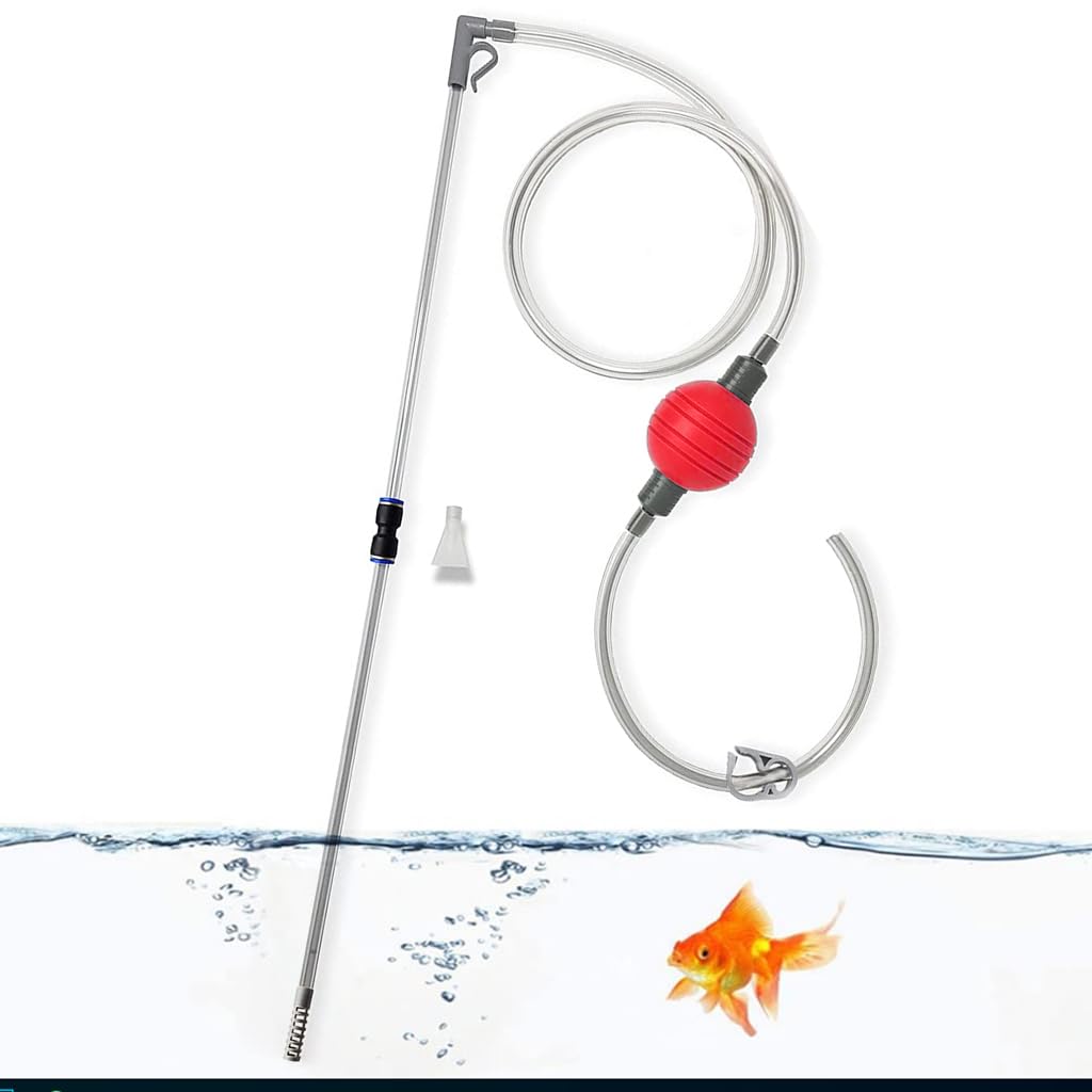 Qpets® 2.2m Manual Fish Tank Vacuum Gravel Remove Siphon System Fish Tank Bottom Cleaning System Aquarium Debris & Waste Cleaning System Aquarium Cleaning Tools Qpets® 2.2m Manual Fish Tank Vacuum Gravel Remove Siphon System Fish Tank Bottom Cleaning System Aquarium Debris & Waste Cleaning System Aquarium Cleaning Tools